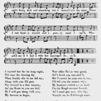 Sheet Music for &quot;As I went o&#039;er&quot;