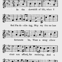 Sheet Music for &quot;The Downhill of Life&quot;